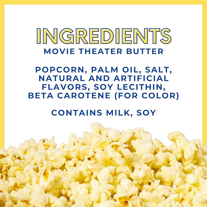 Cousin Willie's Microwave Popcorn Bags, Butter Lovers Value Pack (1 box, 20 Bags), Gourmet Popcorn Boxes for Party, Whole Grain Popcorn, Gluten Free, Low Calorie Healthy Snack, Made in USA, non-GMO