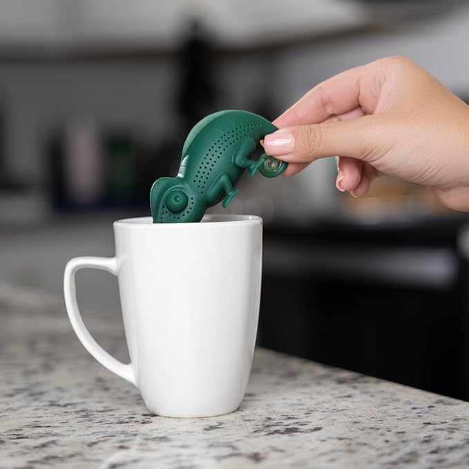 Pund'it Chamomileon Tea Infuser, Cute Color Changing Infuser for Loose Leaf Tea