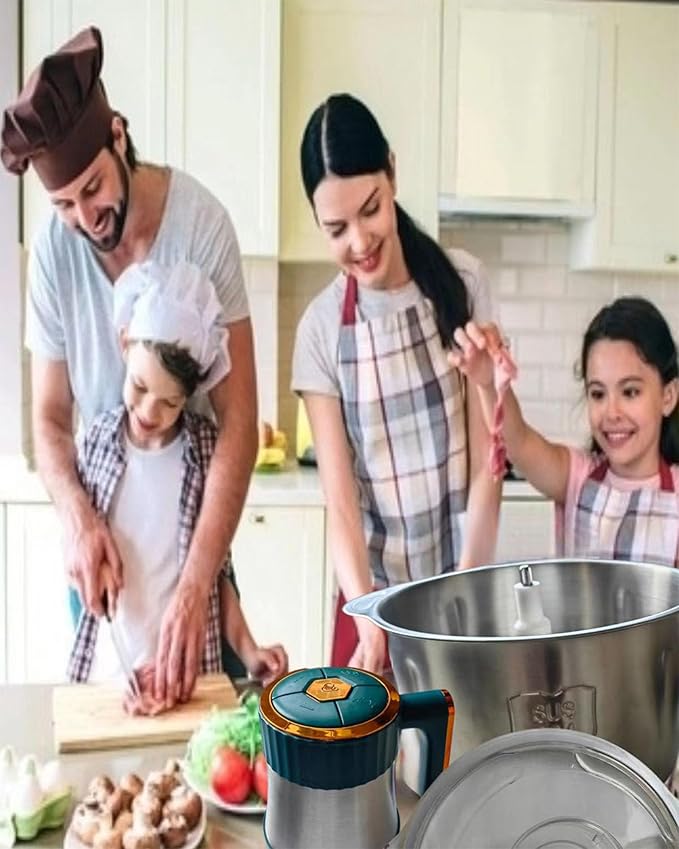 Blender And Food Processor Combo, 500w Electric Chopper Food Chopper, 5-Speed Mode, Suitable home and kitchen of Nut Chopper Garlic Grinder