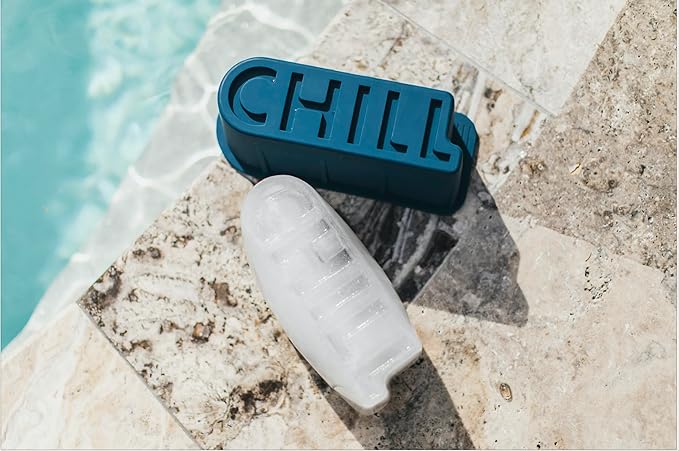 CHILL SEEKER Extra Large Ice Block Mold for Ice Bath, XXL Ice Bath Ice Mold, Reusable Silicone Ice Block Mold, 15lb of Ice Molds for Ice Bath Block Ice Mold, Large Ice Molds for Cold Plunge, Blue