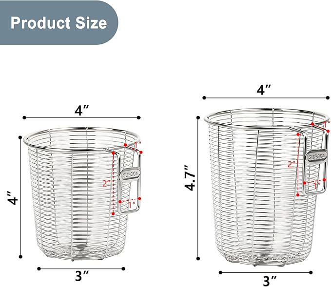 Dish Rack, Stainless Steel Kitchen Drain Basket, Compact Utensil Drying Rack Dishwasher Accessory, Hanging Cutlery and Utensil Organizer, Set of 2
