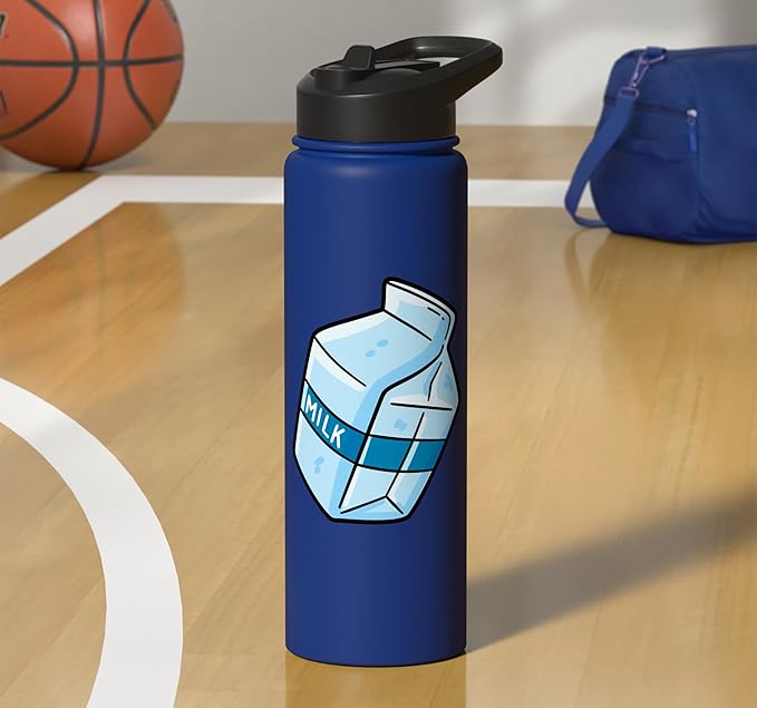 Milk Carton Dairy Lover Stainless Steel Insulated Water Bottle