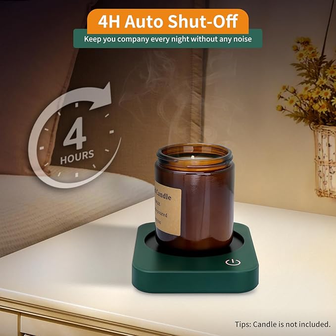 VOBAGA Coffee Mug Warmer Set with Auto Shut Off, 15 oz Coffee Mug Gift Set & 3 Temperature Settings Home Office Desk Accessories Valentine's Day Gift