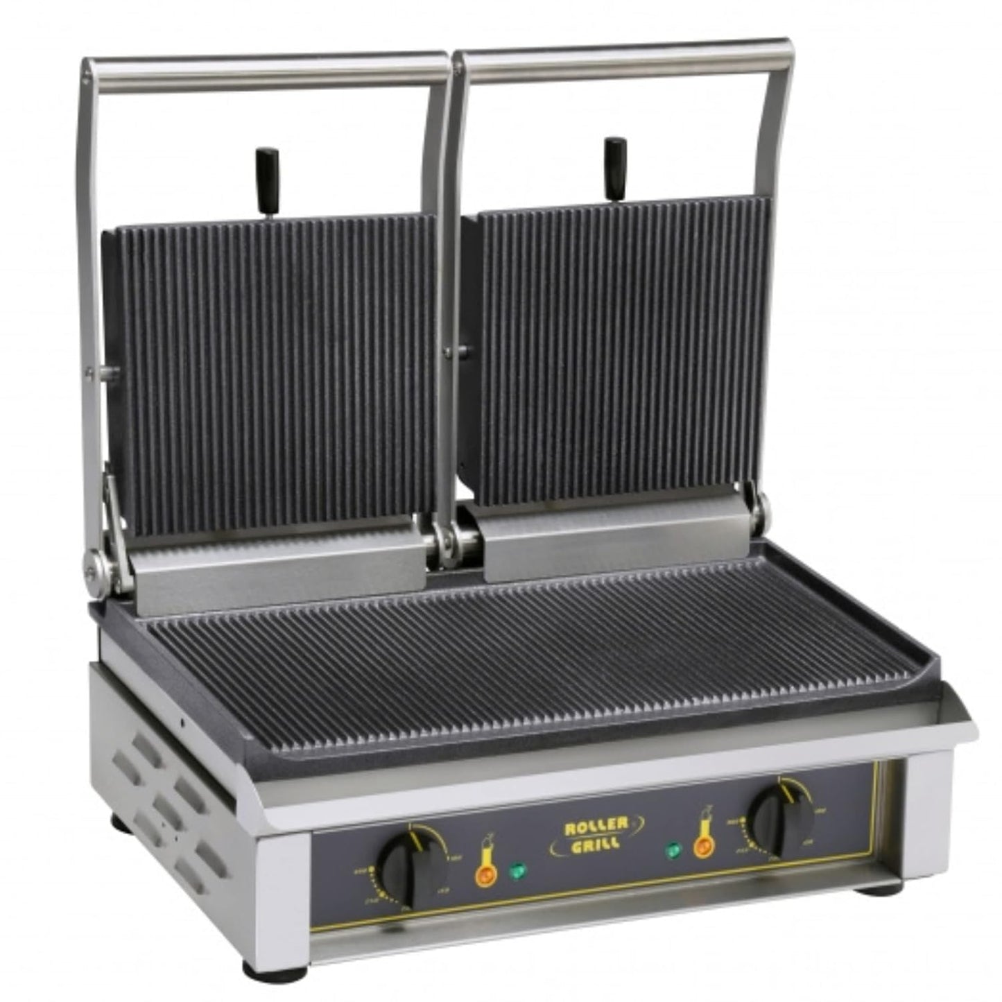 Majestic Sodir 21.5-Inch Commercial Countertop Double Panini Press/Grill,Stainless Steel, 208/240V