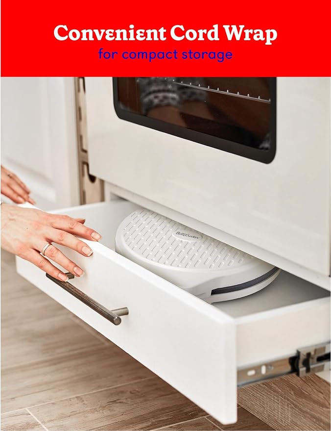 Betty Crocker Pizza Maker Plus, 12" Indoor Electric Grill, Nonstick Griddle Pan for Pizzas, Quesadillas, Tortillas, Nachos and more, 12" Electric Griddle for Delicious Meals and Snacks, White