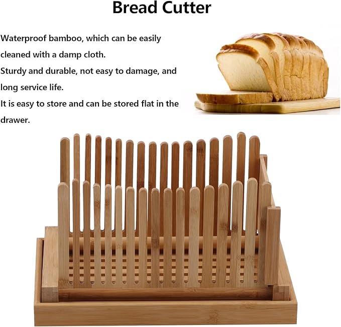 Bread Slicer Toast Cutter Guide Sandwich Slicing Thickness Optional for Homemade Bread Loaf Bagels, Toast Slicer Toast Cutting Guid Kitchen Baking Tools