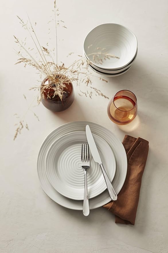 Oneida Silverware Set, Grant 20 Piece Everyday Flatware Set, Service For 4, 18/0 Stainless Steel, Dishwasher Safe, Knives Spoons And Forks Set, Dishwasher Safe, Home And Kitchen (Silver, 20 Pieces)