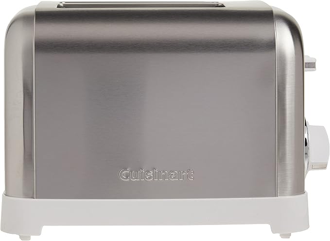 Cuisinart CPT-180WP1 4-Slice Metal Classic Toaster, White/Stainless Steel