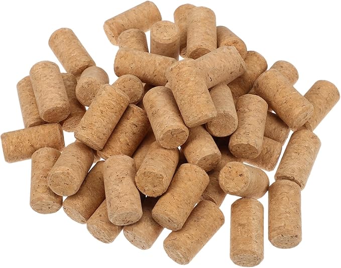 COLLBATH 250pcs Cork Stoppers for Wine Bottles Soft Cork Plugs for Airtight Seal for Home Restaurants Bars Cafes Decoration