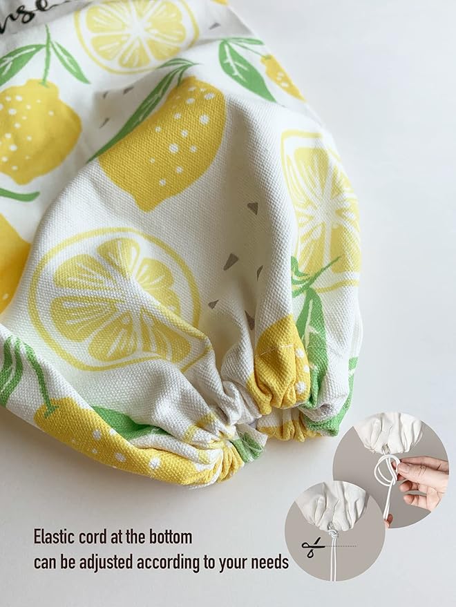 Hglian Lemon Grocery Bags Holder,Sunshine Plastic Bag Holder Garbage Shopping Trash Bags Storage Organizer,Cute Lemon Kitchen Décor, Gifts for Women