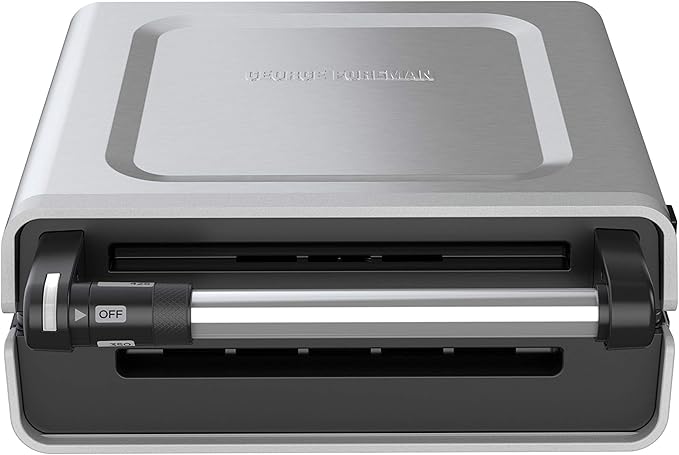 George Foreman Contact Smokeless Select a Temp. Grill, Family Size (4-6 Servings)