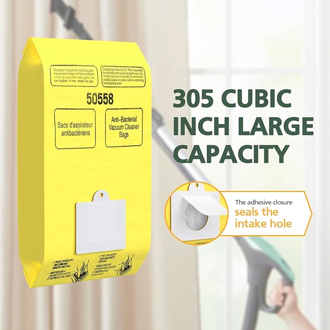 20 Pack Kenmore Canister Vacuum Cleaner Bags Compatible With Type C/Q 5055, 50555, 50557, 50558 and Type C-5, C-18, 53292, 200, 400, 600, 700, 800 Series