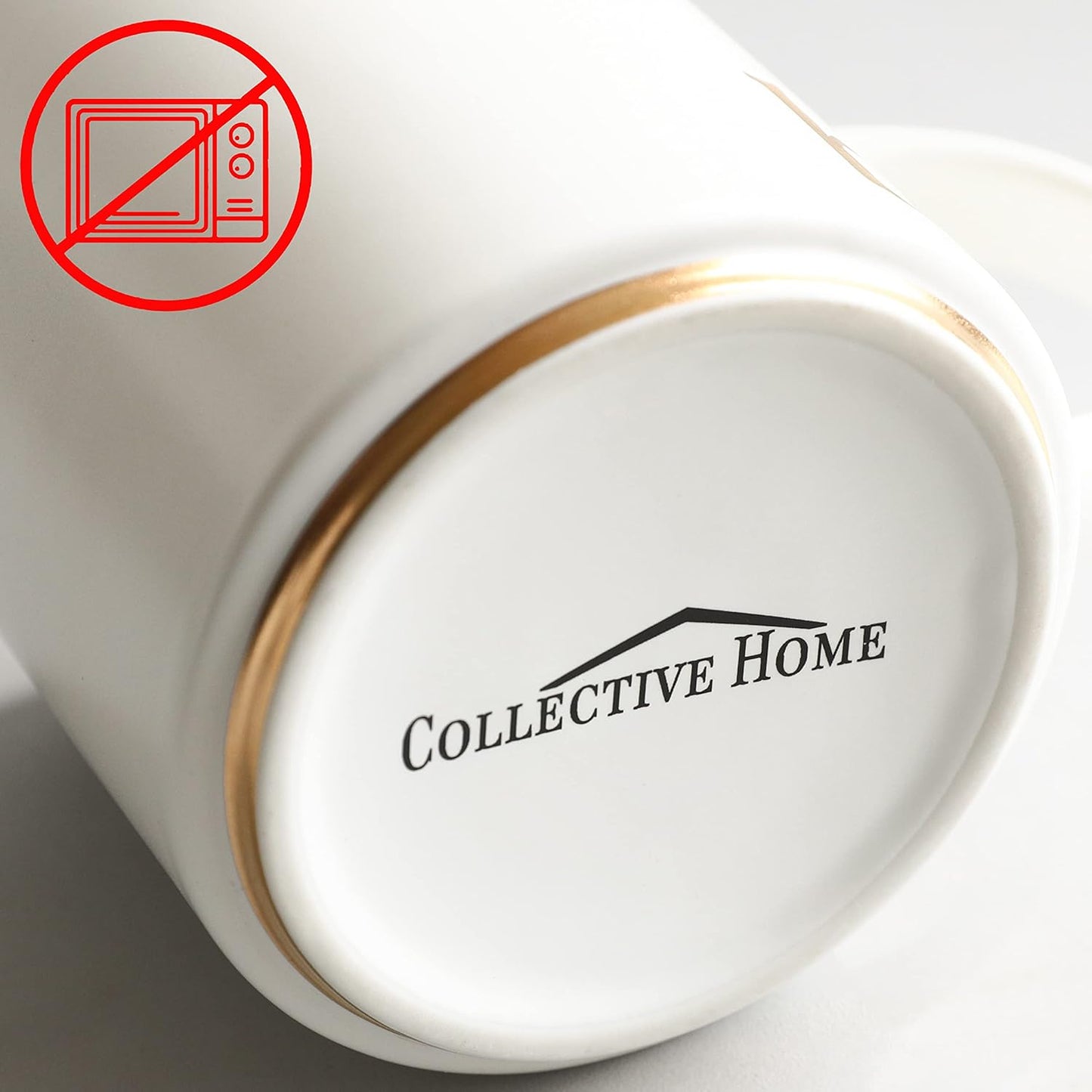 COLLECTIVE HOME - Monogram Ceramic Mugs, 15 oz Golden Initial Coffee Cups, Elegant Alphabet Tea Mugs, Elegant Personalized Mug with Gift Box, Unique Mug with Double Side Capital Letter (Z)