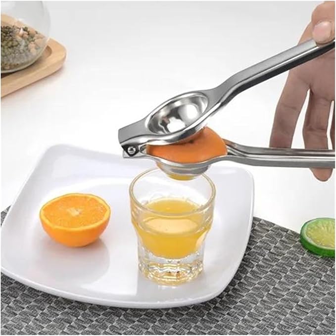 Stainless Steel Manual Juicer Processor Lemon Squeezer Orange Fruit Household Clip Pressing Kitchen Accessories(1 PC)