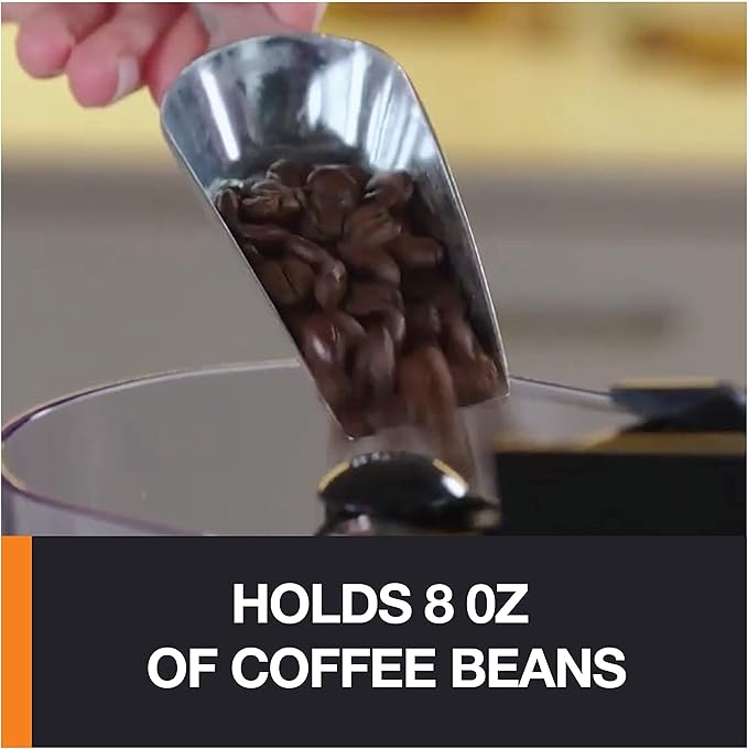 KRUPS Precision Burr Coffee Grinder: 12 Settings, 8 oz Capacity for Drip, French Press, Espresso, Pour Over, Cold Brew - Stainless Steel, 110W, Auto-Stop, Easy Clean - Coffee Grinders for Home Use