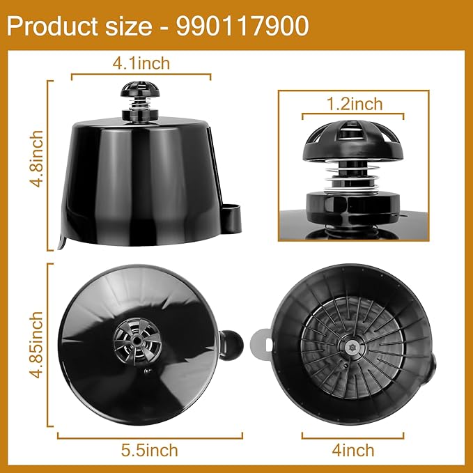 HASMX 990117900 Coffee Maker Brew Basket Replacement for Hamilton Beach 2-Way Coffeemaker Models 49980 49980A 49980Z 49983 49983S (1-Pack)