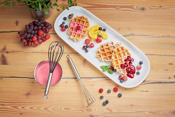 Rösle Stainless Steel & Silicone Balloon Egg Whisk, 6 Wire, 10.6-inch