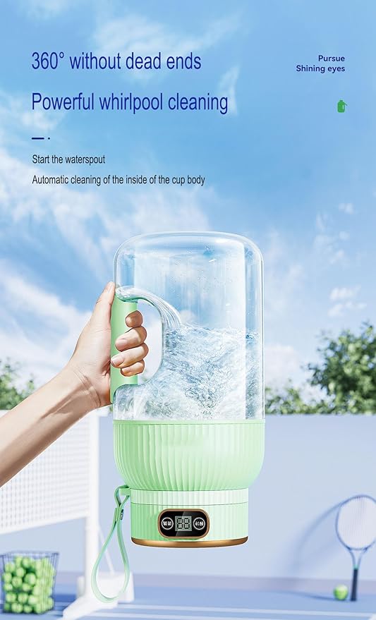 Large-capacity personal size blenders, powerful motor driving ten-blade cutter head, dual large-capacity batteries, TYPE-C fast charging head, 40Oz (1200ml) large capacity (white with lid)