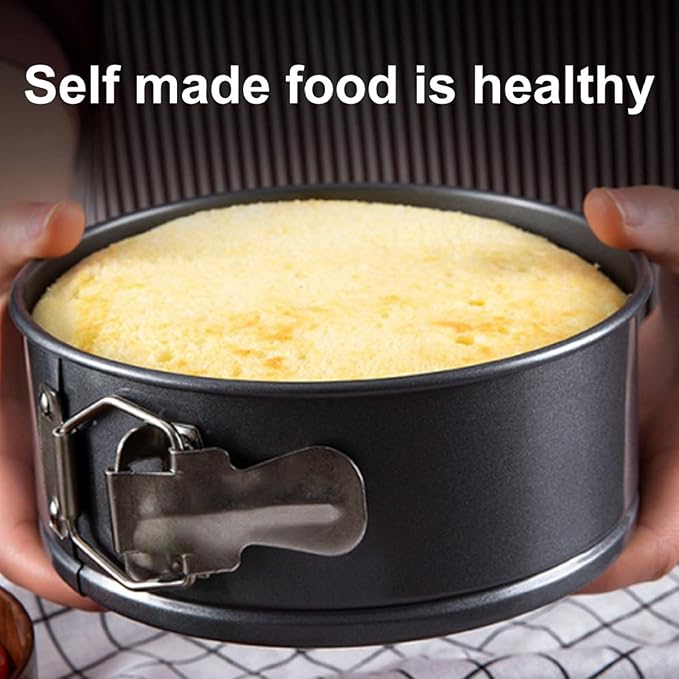 Cake Tin， Non-Stick Cake Mould, Baking Tools Baking Mold,Cake Mould,Baking Baking Tray Metal Baking Cake Pan Round Bread Mold with Removable Bottom Buckle Quick Release Non Stick Coating Bake Tools 8