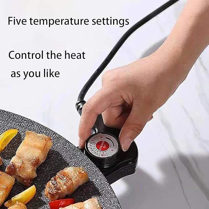 Indoor Grills Electric Smokeless – Nonstick Electric Griddle for Indoor Use, Fast-Heating Compact & Versatile Cooking for Steaks, Pancakes, and BBQ (15.7inch)(14.2in)