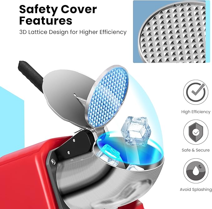 VIVOHOME 6 in 1 Multifunctional Stand Mixer with Electric Ice Crusher Shaver