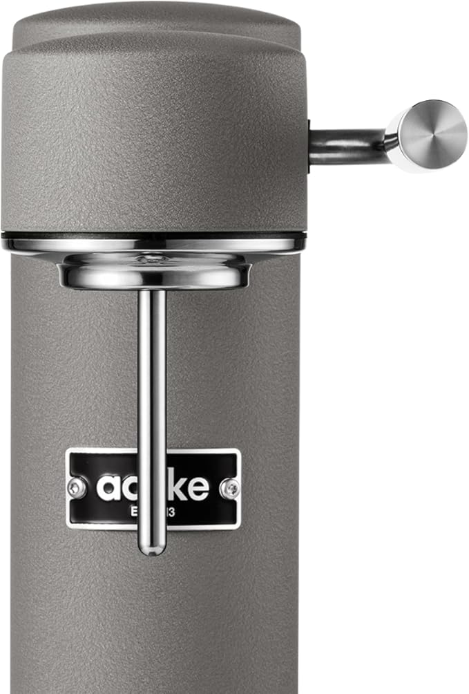 Aarke Carbonator lll, Sparkling & Carbonation Water Machine, Stainless Steel with PET BPA-Free Reusable Bottle Volume 1L/34 fl oz (Matte Grey)