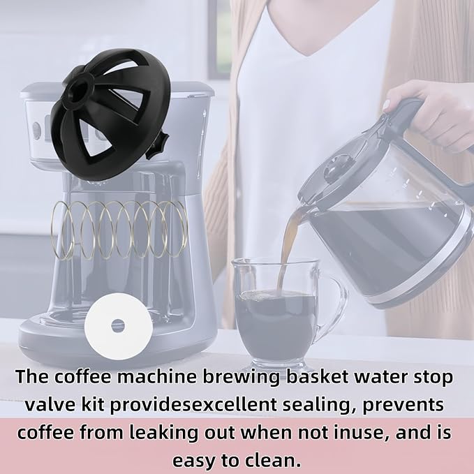 Coffee Machine Brewing Basket Bottom spring loaded stopper kits Fits for Black+Decker coffee makers Brew Basket, fits majority 4-12 Cup Drip 990117900 990237500 Coffee Makers