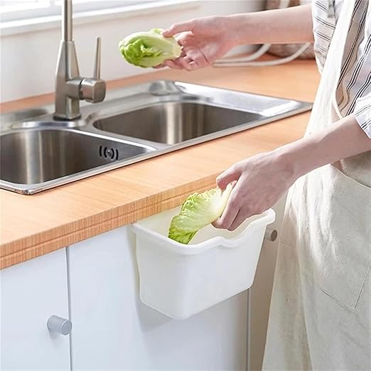 Hanging Trash Can, Kitchen Garbage Bin Waste Bins, Kitchen Cabinet Door Mounted Trash Can Wall Mounted Trash Can Bathroom Plastic Mini Trash Can Household Garbage Cleaning Tool (Size : C)