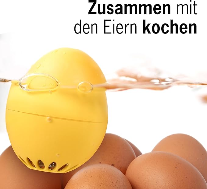 Rock 'n' Roll BeepEgg – Egg Timer for Boiling Eggs – Musical Egg Cooker for Soft, Medium, Hard Boiled Eggs – Food Safe – Singing Floating Egg Timer – Egg Cooker for 3 Levels of Doneness - Brainstream