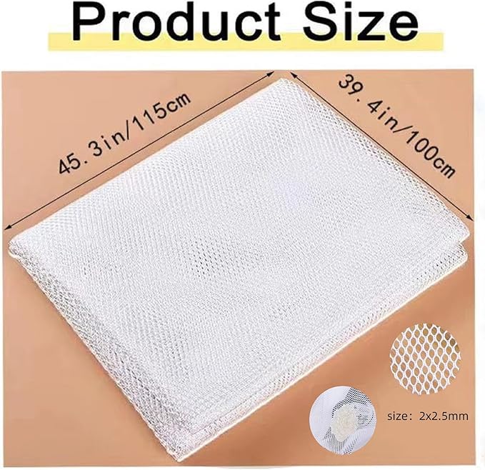 4Pcs Rice Net, 45 x 39 inch Sushi Rice Cooking Net,Non-Stick Rice Cooker Napkin,Reusable Home or Commercial Rice Net,Fine Mesh Steam Cloth