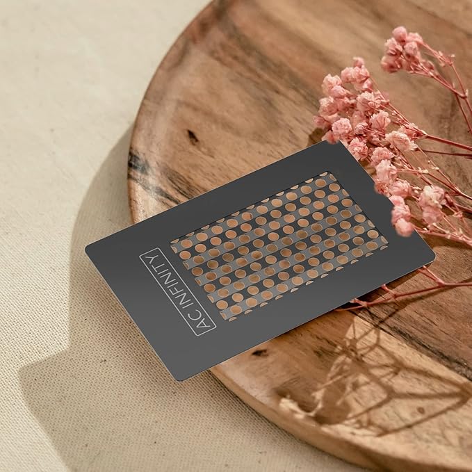 AC Infinity Grinder Card, Black Aluminum Milling Tool with Manual Grater Surface for Pepper, Spices, and Tea
