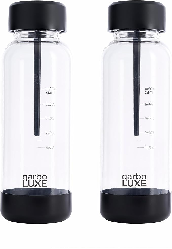 Twenty39 qarbo LUXE Premium Sparkling Water & Beverage Maker – Anodised Aluminium, Carbonates Any Drink includes 3 bottles caps (cylinder not included)