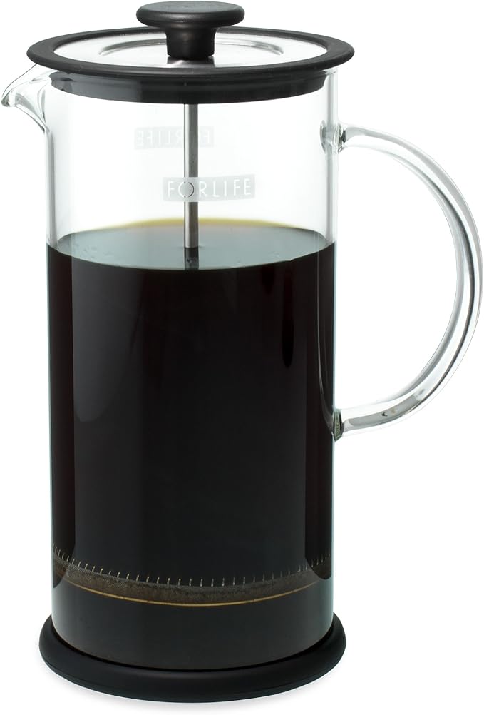 Cafe Style 828-BLK Coffee/Tea Press, 32-Ounce, Black