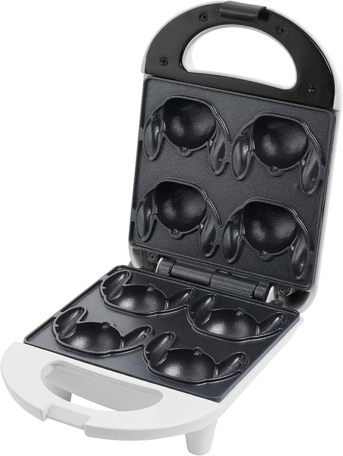 Select Brands Disney Lilo & Stitch Cake Pop Maker - Ceramic Nonstick Cooking Plates - Includes Maker and 25 Sticks - Gifts for Disney Lovers - Makes 4 Stitch Cake Pops