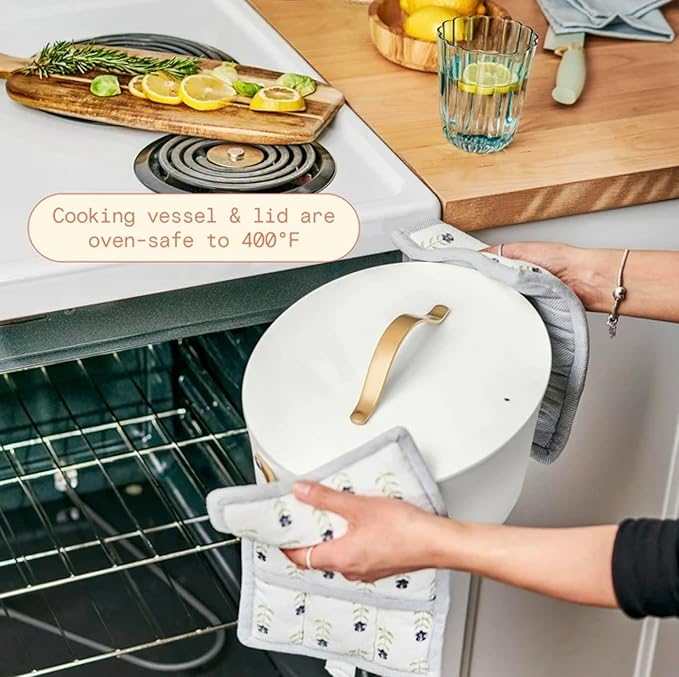 10 in 1 6 Qt Electric Multi-Cooker White Icing by Drew Barrymore