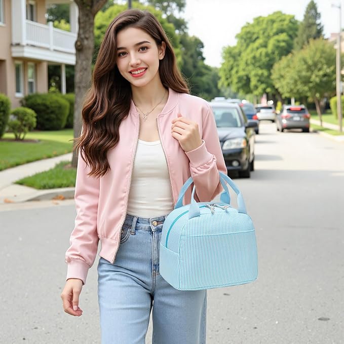 Bluboon Lunch Box for Women Cute Lunch Bag Reusable Insulated Lunch Bags Large Capacity Lunchbox Cooler for Work Picnic or Travel