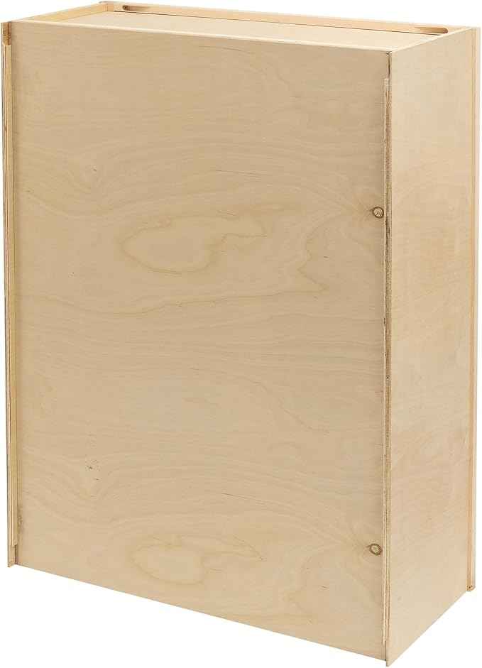 Quicklock RTA (Ready-to-Assemble) 42" Tall Wall Kitchen Cabinets - Shaker Style | 100% Hardwood | Made in America | Soft Close Hardware (Raw Maple, 12" D x 30" W x 42" H)