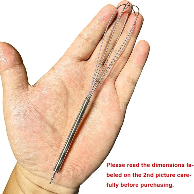 CHuangQi (Pack of 12) 7 inch Stainless Steel Whisk for Cooking, Blending, Whisking, Beating, Stirring, Balloon Whisk/Kitchen Whisk