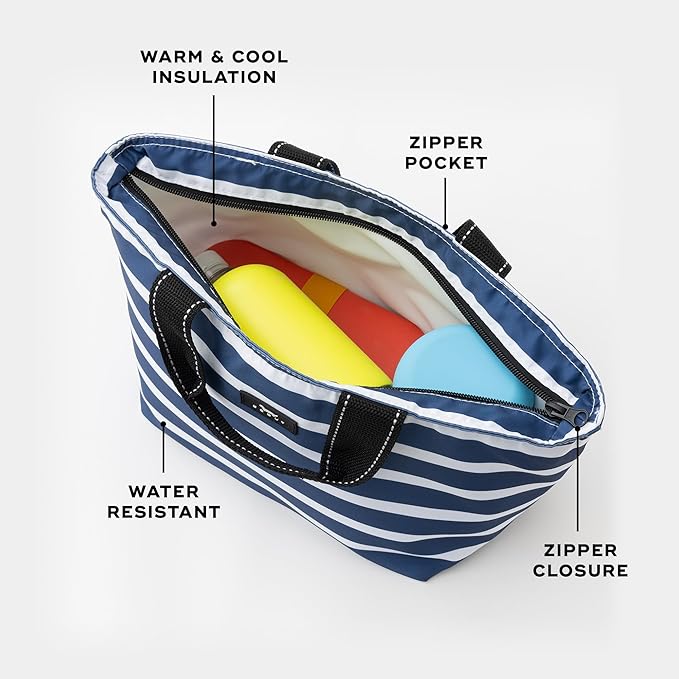 SCOUT Nooner Insulated Lunch Box for Women with 6 Can Capacity - Lightweight Work Lunch Bag for Teachers and Nurses - Soft Cooler for Beach Travel and Picnic
