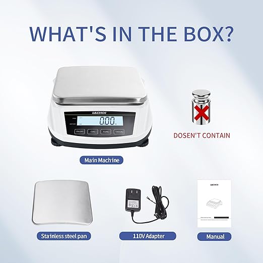 Digital Scale 0.01g 5000g Lab Precision Scale 0.01g Accuracy with LCD Display Laboratory Analytical Balance 19 Unit Conversion Scientific Digital Balance (No Test Weight)
