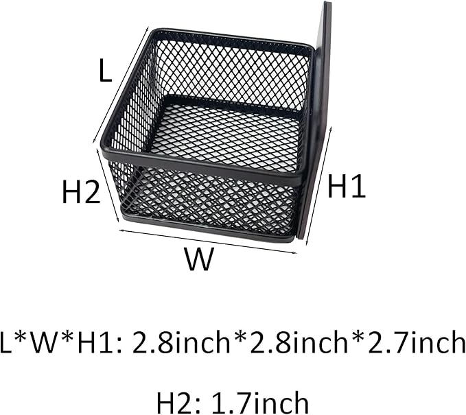 6 Pcs Magnetic Refrigerator Baskets, Metal Mesh Fridge Organizers, Space-Saving Kitchen Storage for Snacks, Condiments, Small Items