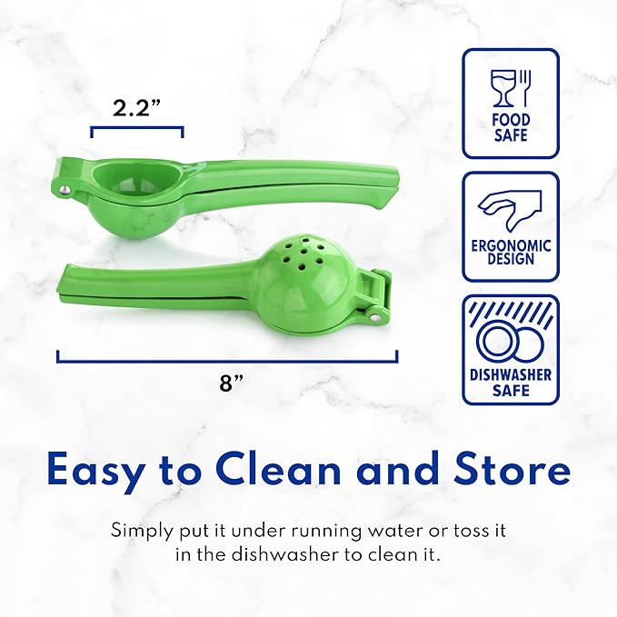 New Star Foodservice 42849 Enameled Aluminum Lime Squeezer, Green