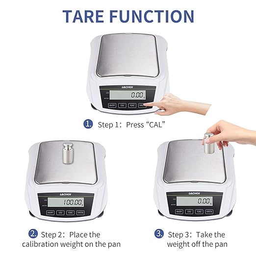 Lab Scale 1000gx0.01g High Precision Scale 0.01g Accuracy Laboratory Digital Analytical Balance Jewelry LCD Display (No Test Weight)