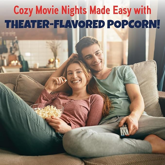 Premium America Popcorn Kit, 24 Packs for a 4oz Popper, Movie Theater & Popcorn Machine Kernels, Oil & Seasoning Packet, Bulk All in One