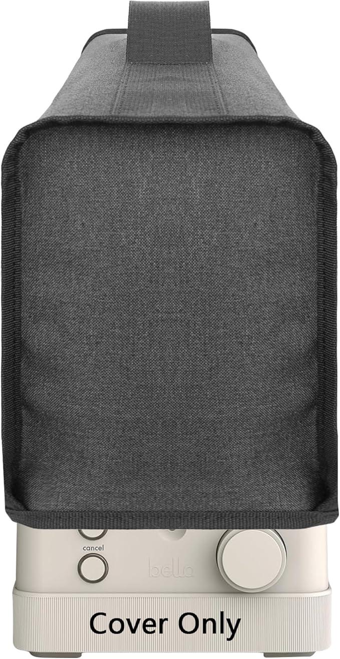 Toaster Cover Compatible with bella 4 Slice Slim Toaster,Waterproof Heatproofant Dustproof Protective Case Heavy Duty Cover-Dark Gray