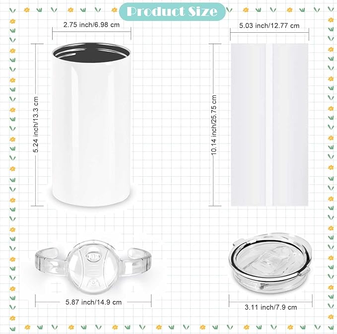 12 Oz Sublimation Sippy Cup 10 Pack, Kids Sublimation Sippy Tumblers, Stainless Steel Todder Water Bottle