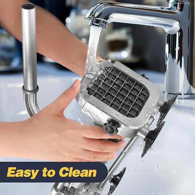 French Fry Cutter, Ruooson Professional Potato Cutter Slicer with 1/2 In & 1/4 In Stainless Steel Blades,Great for Whole Potatoes Carrots Cucumbers.
