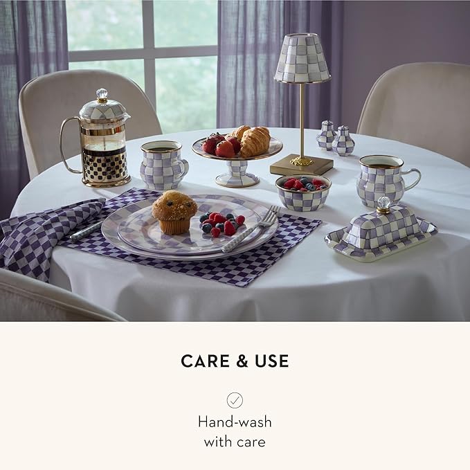 MACKENZIE-CHILDS Sterling Check French Press