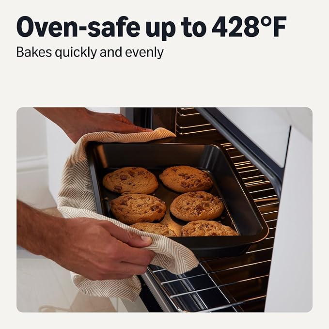 Amazon Basics Nonstick Rectangle Baking Pan, 9 x 13 in., Perfect for Cakes, Dishwasher and Oven-Safe