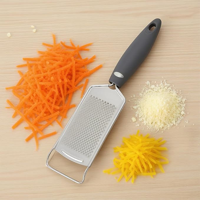 Lemon Zester Stainless Steel Cheese Garlic Grater Tool with Handle for Kitchen with Handle